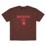 Oversized Worldwide Sp5 Brown Sp5der T-shirt