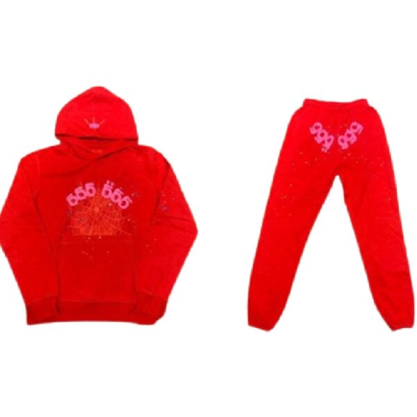 Red Sp5der 555 Tracksuit