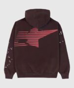 Sp5der Araignee Hoodie Brown Sp5der Pink Logo